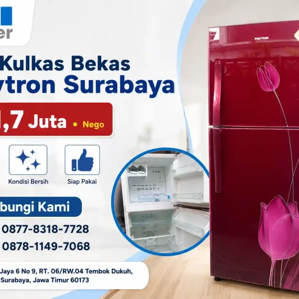 jual kulkas bekas surabaya